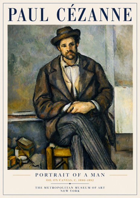 Paul Cézanne Portrait of a Man III No5 - Poster